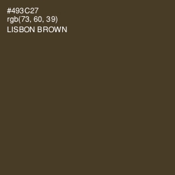#493C27 - Lisbon Brown Color Image